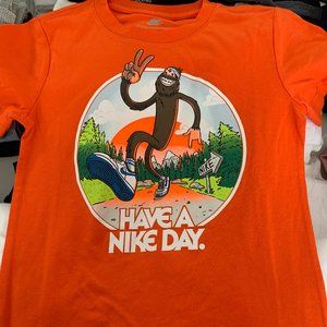 Orange Nike "Have A Nice Day" Kids Shirt